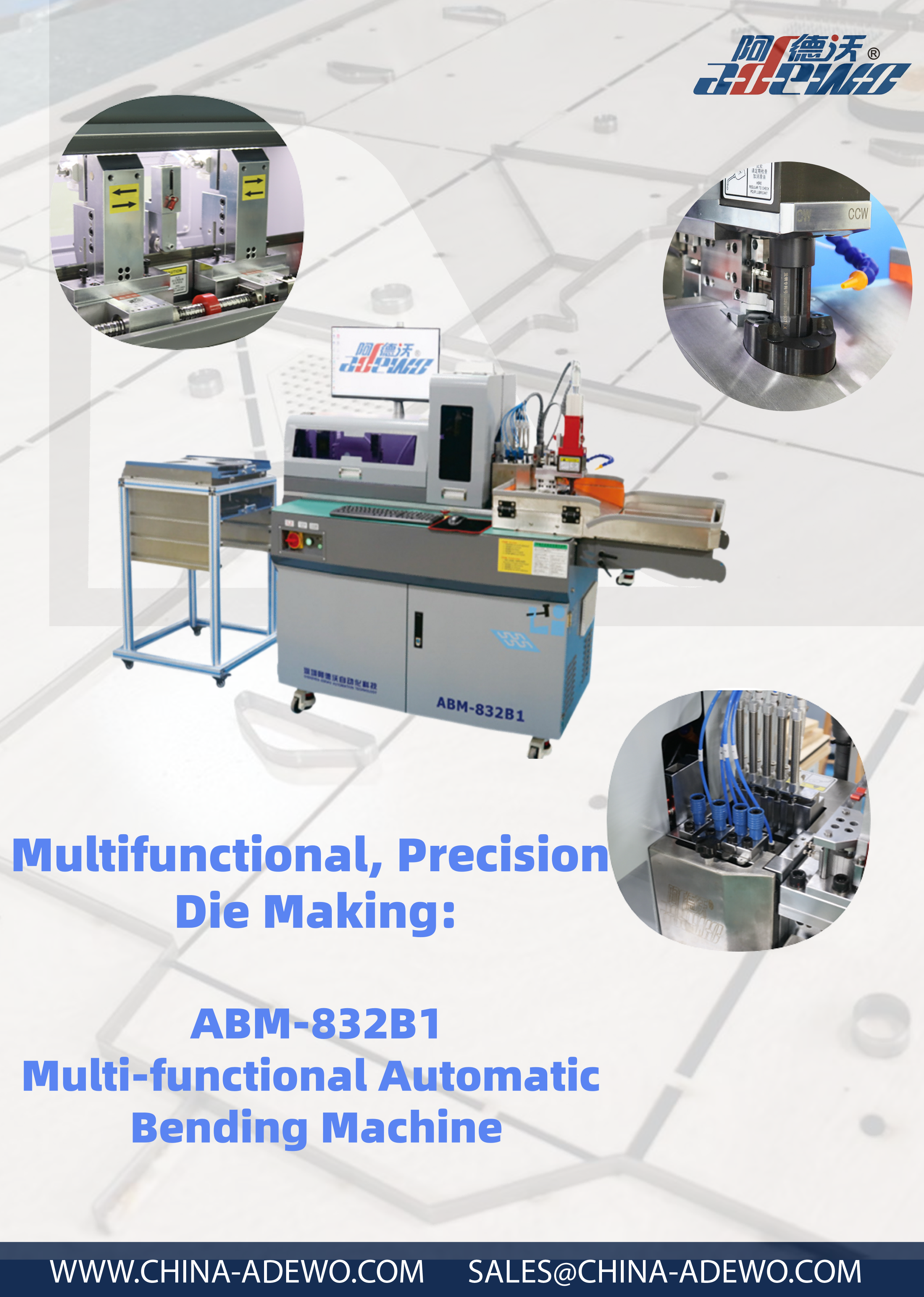 Multifunktionaler Präzisionsstanzenbau: ABM-832B1 Multifunktionale automatische Biegemaschine