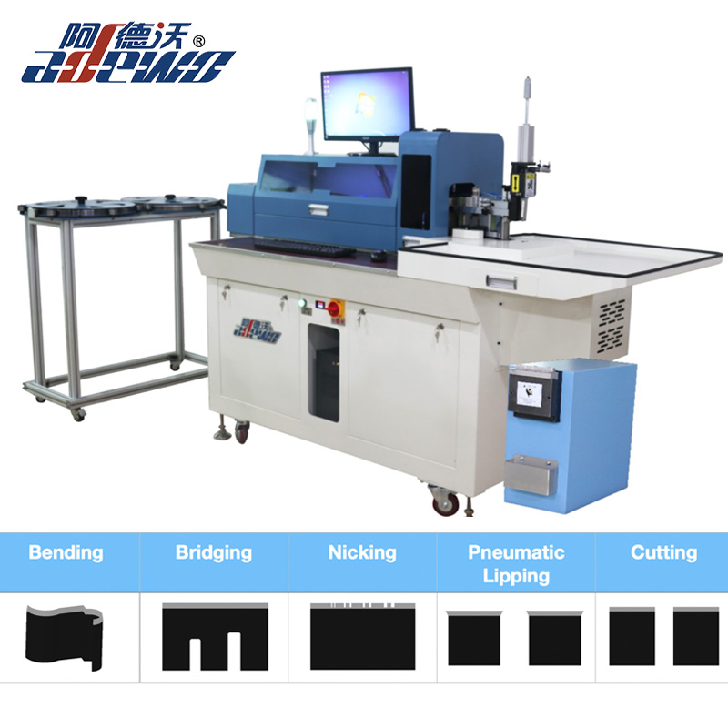 60 mm hohe automatische Biegemaschine für Stahlmaßstäbe