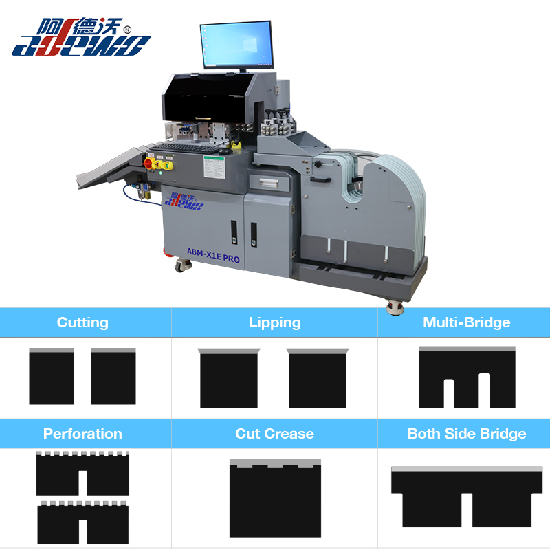 ABM-X1E PRO Automatische Rilllinien-Schneidemaschine für Papiertütenstanzen